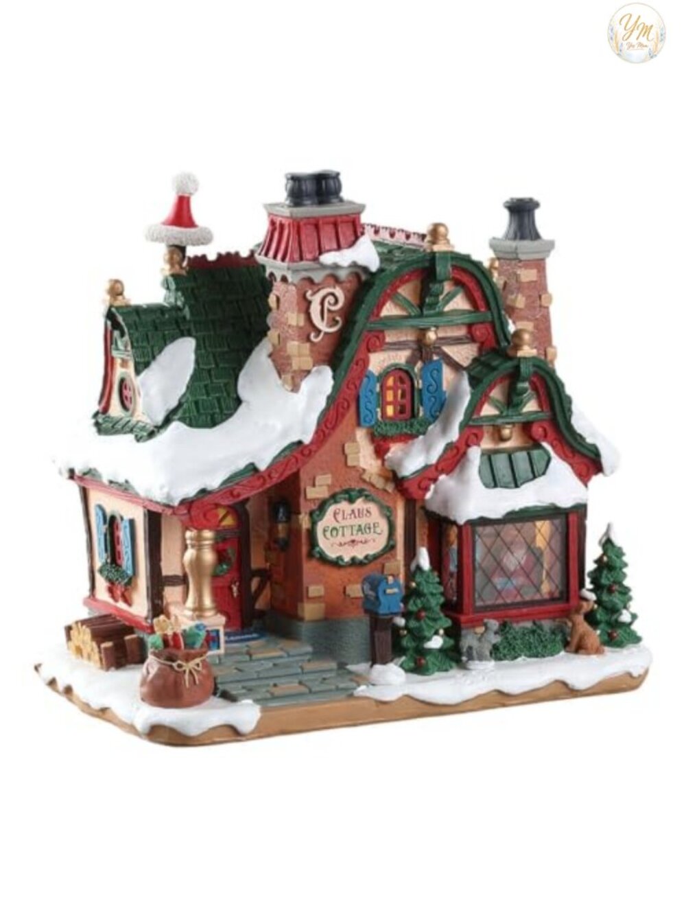 Lemax Santa's Wonderland The Claus Cottage Lighted Building Christmas Village